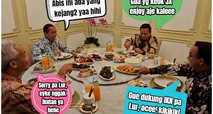 Seolah ‘Mencuci’ Wajah Politikus PDIP, Jokowi Undang 3 Capres ke Istana dan Ngobrol Akrab!