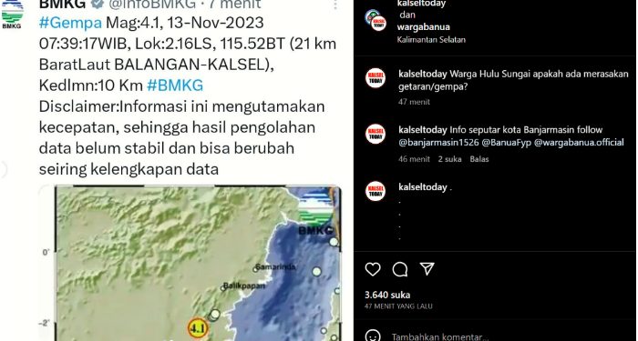Breaking News: Tabalong dan Balangan Kalsel Bergetar Pagi Ini, Ternyata Terjadi Gempa!
