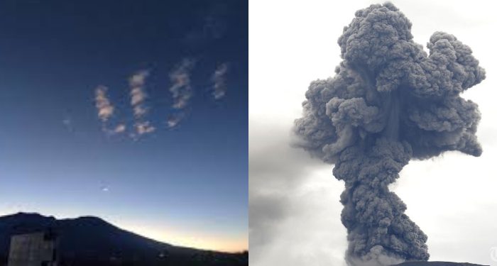 Selain Awan Berbentuk Pendaki, di Atas Langit Marapi Juga Ada Lafaz Mirip Tulisan Allah, Seminggu Sebelum Erupsi