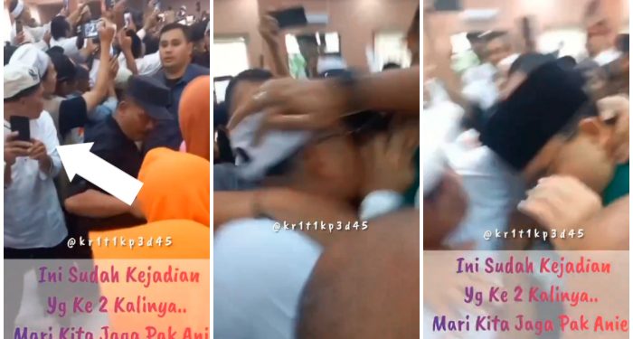 Setelah di Tampar Kini Anies Baswedan di Peluk Keras Sampai Kacamatanya Patah, Teror atau Hanya Antusias?