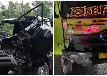 Inalillah, Mobil Pic Up Berisi Jamaah Haul Guru Sekumpul Asal Tanta, Tabalong Alami Kecelakaan 1 Meninggal, 3 Dirawat Intensif