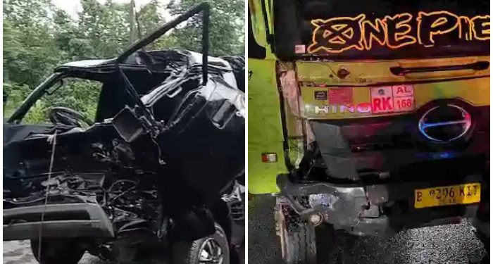 Inalillah, Mobil Pic Up Berisi Jamaah Haul Guru Sekumpul Asal Tanta, Tabalong Alami Kecelakaan 1 Meninggal, 3 Dirawat Intensif