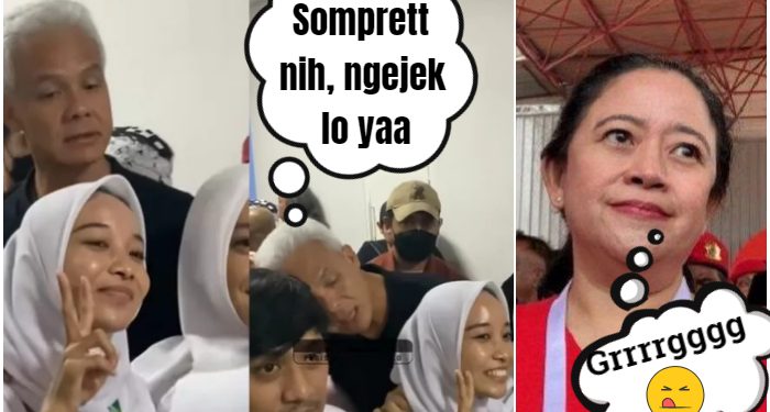Kembali Pendukung Prabowo-Gibran Permalukan PDIP dan Puan Maharani, Kampanye Akbar Massa Acung 2 Jari