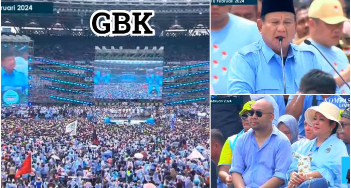 Prabowo Klaim 600 Ribu Massa Padati GBK, Sebut Nama Titiek Soeharto Massa Heboh