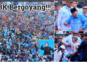 Gila..! GBK Bergoyang Saat Lagu Oke Gas di Putar, Prabowo Ikutan Berjoget