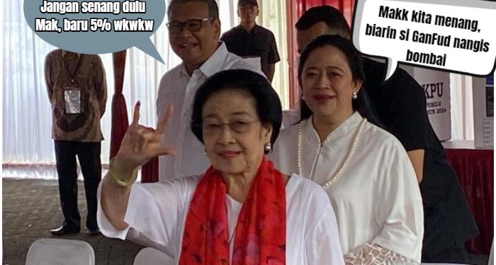 Breaking News: Pileg, PDIP Unggul Diikuti Golkar dan Gerindra, Suara Baru 5%