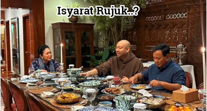 Buka Puasa Hari Pertama, Capres Prabowo Kompak Makan Bersama Titiek dan Didit, Isyarat Rujuk?