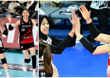 Megawati dan Gia Absen, Pemain Pelapis Red Sparks Keok 1-3 dari Al Peppers di Liga Voli Korea