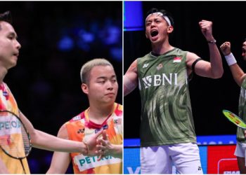 Fajar/Rian Pertahankan Gelar All England Usai Kandaskan Ganda Malaysia 21-16 dan 21-16