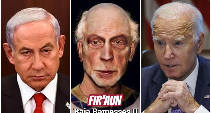 Heboh Netanyahu dan Joe Biden Mirip Mumi Firaun yang Sudah Direkonstruksi, Apakah Keduanya Keturunannya?