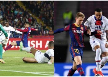 Liga Champions: Diwarnai Pengusiran Xavi Hernandez Comeback PSG Bikin Barcelona Keok Agregat 6-4