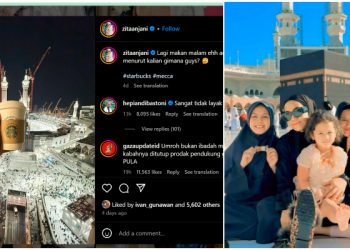 Pamer Minuman Berafiliasi dengan Zionis Israel Saat Umrah, Zita Anjani Panen Hujatan