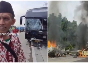 Sopir Bus yang Ditabrak GanMax di Tol KM 58 Cikampek Sebut Kaget di Hantam dari Depan dan Belakang