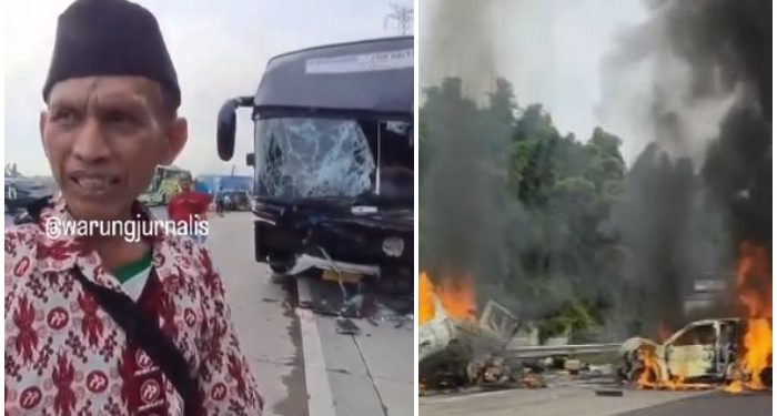Sopir Bus yang Ditabrak GanMax di Tol KM 58 Cikampek Sebut Kaget di Hantam dari Depan dan Belakang