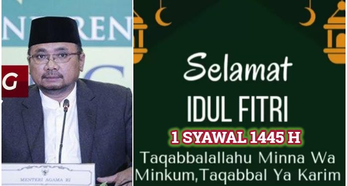 Pemerintah Putuskan Lebaran 1 Syawal 1445 H Rabu 10 April 2024, Sama dengan Muhammadiyah!