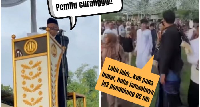 Heboh, Khatib Saat Khotbah Idul Fitri Sindir Kecurangan Pemilu, Jamaah Bubar