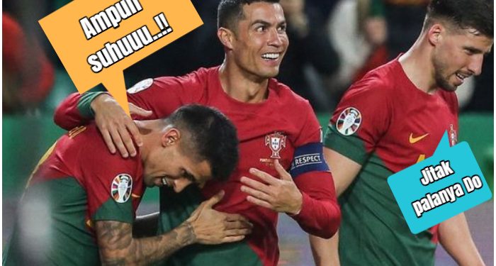 Jengkel ke Cancelo Salah Beri Umpan, Senyum Ronaldo Merekah Lihat Kelakuan Pemain Turki