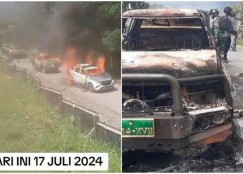 Murka 3 Warganya Tewas Tertembak Aparat, Mobil Danyon dan Patwal Polisi Dibakar di Papua!