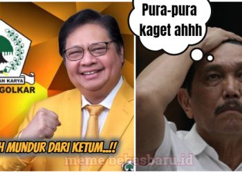 Si Kuning Panas, Punya Prestasi Lambungkan Suara Golkar Airlangga Hartarto Mundur dari Kursi Ketum!