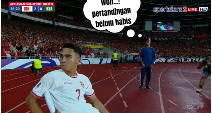 Marselino Moncer, Cetak Gol ke 2, Sementara Timnas Unggul 2-0 Atas Arab Saudi