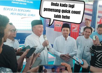 Muhidin-Hasnur Unggul Mutlak Hingga 83 Persen Atas Acil Odah-Rozanie