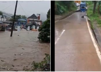 Cianjur Juga Terkena Banjir Parah, Tanah Bergerak Ambrol