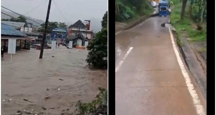 Cianjur Juga Terkena Banjir Parah, Tanah Bergerak Ambrol
