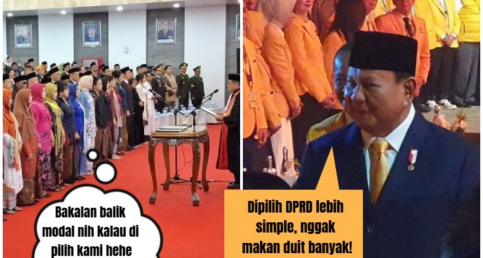 Pilkada Langsung Sangat Mahal, Prabowo Minta Kembali ke UU 45 Murni, Dipilih DPRD!