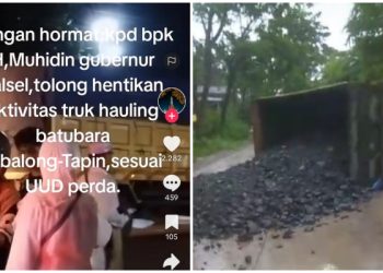 Dumptruk Batubara Melenggang dari Tabalong ke Tapin, Netizen Teriak Gubernur dan Polisi Bertindak!