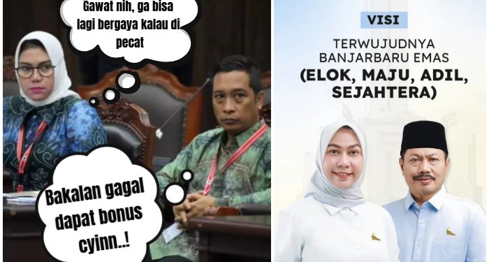 Lisa-Wartono Gagal di Lantik 20 Pebruari, MK Putuskan Kasus Pilwali Banjarbaru Lanjut!