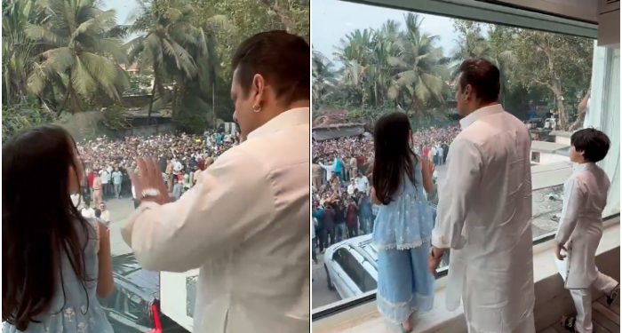 Lebaran 2025 Salman Khan Sapa Penggemarnya Melalui Kaca Anti Peluru