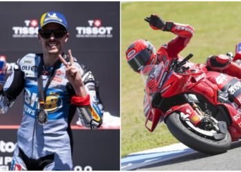 Sempat Saling Senggol Vs Bagnaia, Marc Marquez Crash, Tapi Sang Adik yang Jawaranya!