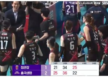 Red Sparks Perpanjang Nafas, Set Ketiga Menang 25-22, Pesta Juara Pink Spiders Tertunda!