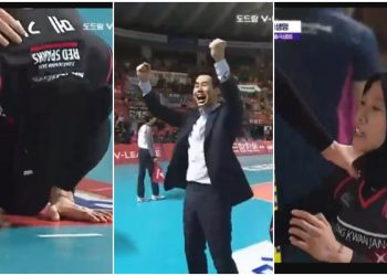 Akhirnya, Spike Keras Megawati Bawa Red Sparks Unggul 3-2 Atas Pink Spiders!