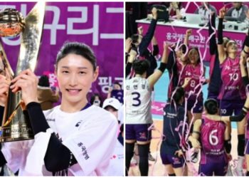 Akhirnya Pink Spiders Juara Liga Volly Korea, Menang di Set Penentuan 15-13 Atas Red Sparks