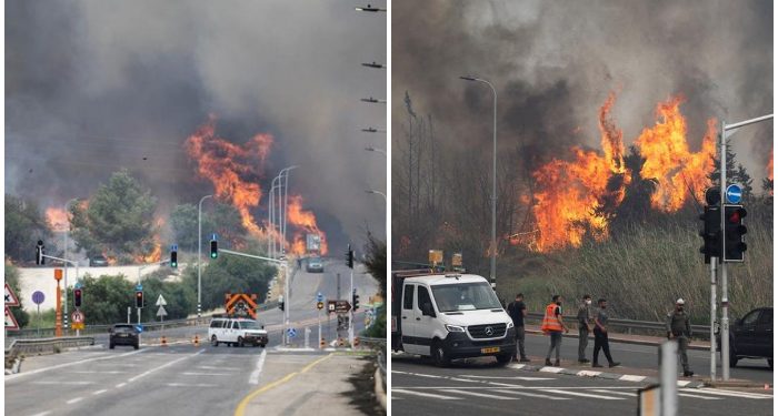 Setelah Los Angeles Amerika, Kini Israel Dikepung Api Nerak4