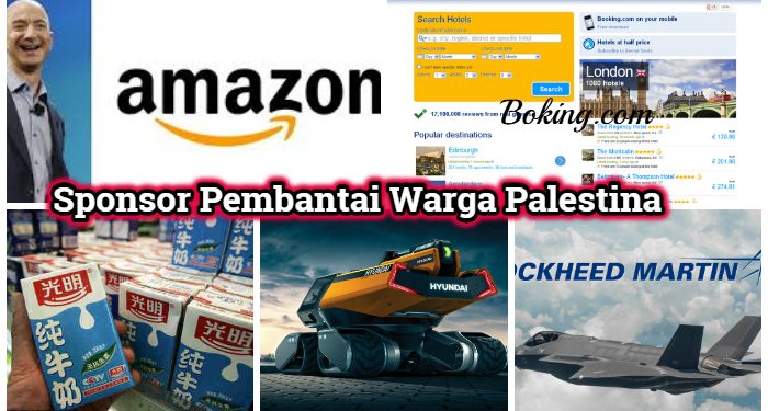Biadab, Inilah Sponsor Utama Pembantaian Warga Palestina, Ada yang Saban Hari Kita Pakai!