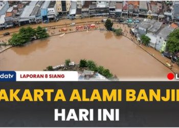 Jakarta Berubah Jadi Danau Raksasa, Banjir Kepung Ibukota!