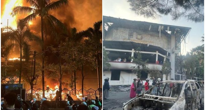 Demontrasi Makin Meluas Di Berbagai Daerah, Gedung DPRD Makasar Sulsel Hangus 3 Orang Tewas