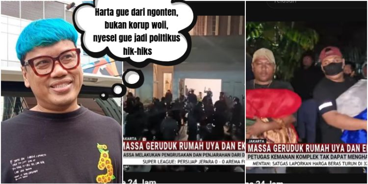 Setelah Rumah Sahroni dan Eko Patrio, Rumah Uya Kuya Juga di Jarah