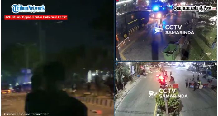 Demo Besar-besaran Warga Kaltim Minta Rudy Mas’ud Mundur, Sebagian Massa Masih Bertahan Hingga Malam ini