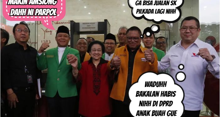 PDIP dan Golkar Usul PT Berjenjang, Hanya Dapat 1 Atau 2 Kursi Parpol Berpotensi Terpental di DPRD