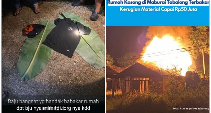 Dua Pelaku di Duga Mau Bakar Rumah Kosong Hampir Tertangkap Warga Di Sulingan dan Tanta