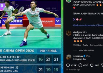 Hebat! Baru Minggu Lalu Juara Japan Open, Kini Fajar/Fikri Juara China Open 2026