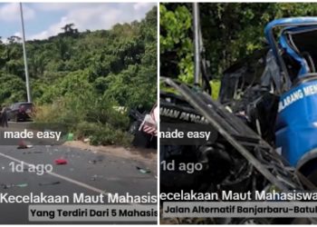 Tragedi Maut Jalan Batulicin-Banjarbaru yang Rengut Nyawa 5 Mahasiswa KKN ULM dan UNUKASE