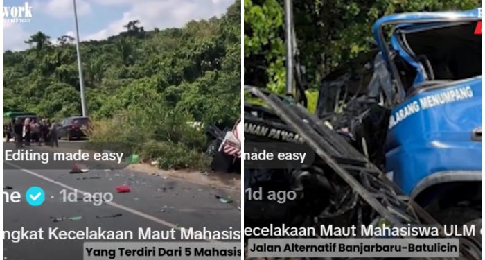 Tragedi Maut Jalan Batulicin-Banjarbaru yang Rengut Nyawa 5 Mahasiswa KKN ULM dan UNUKASE