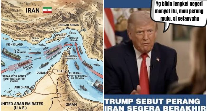 Bantah Klaim Donald Trump, Iran Justru Kunci Selat Hormuz