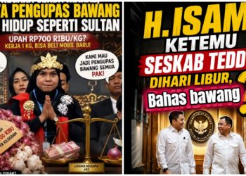 Sebut Upah Kupas Bawang Sekilo 700 Ribai, Presiden Prabowo Jadi Bahan Olok-olok!