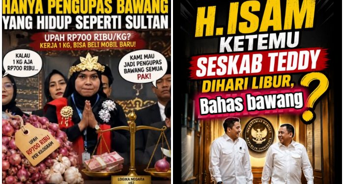 Sebut Upah Kupas Bawang Sekilo 700 Ribai, Presiden Prabowo Jadi Bahan Olok-olok!