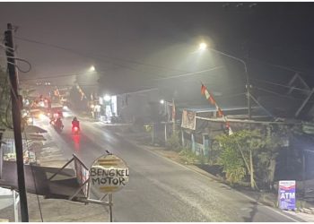 Kabut Asap Kepung Tabalong Sejak Sore dan Makin Pekat Minggu Malam Ini